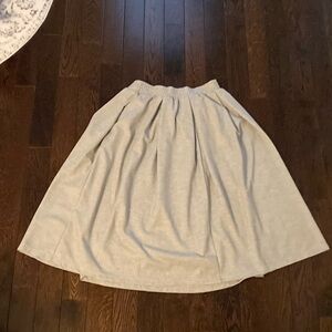 Grey & white striped maxi midi (calf length)